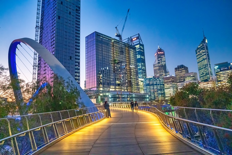 perth city, elizabeth quay