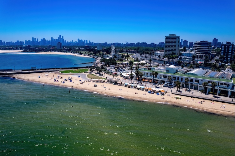 st kilda foreshore in melbourne
